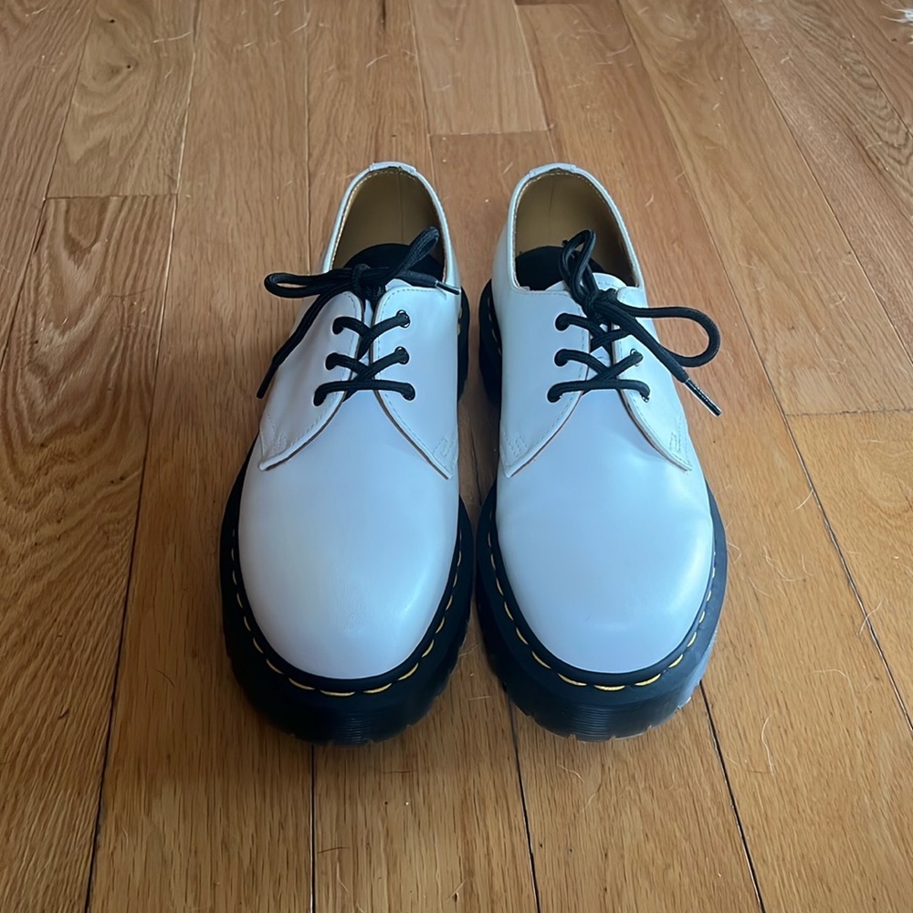 Dr. Martens White Platform Oxford 8 New Without Box